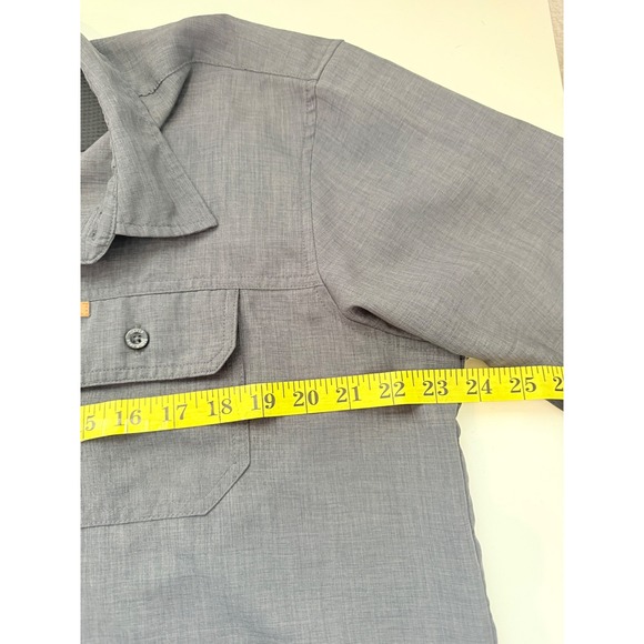 ORVIS Mens Charcoal Gray Short Sleeve Button Up Shirt Classic Fit Size Large - Picture 4 of 8